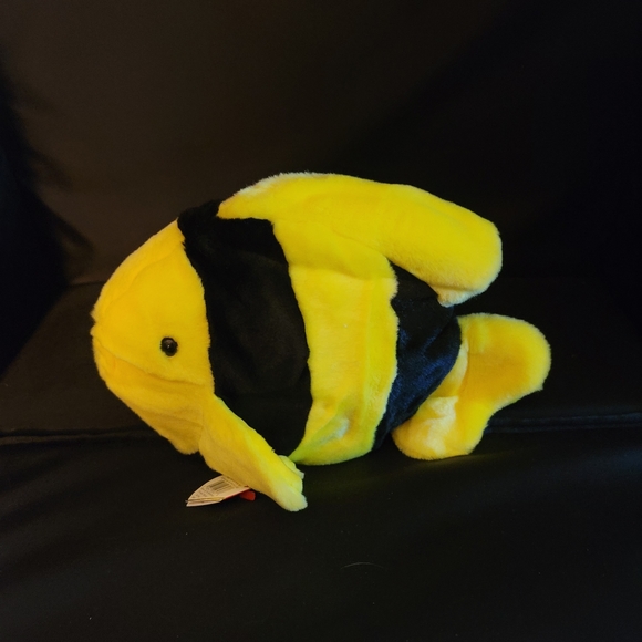 98 Vintage Bubbles the Fish TY Beanie Buddy - Picture 1 of 7